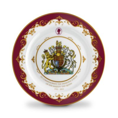 Exclusive Diamond Jubilee Commemorative Plate H.Samuel