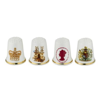 Diamond Jubilee Set Of 4 Thimbles - Product number 9364412
