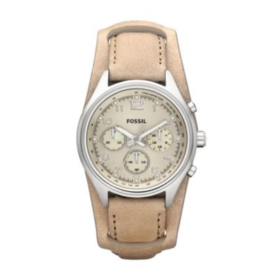 Fossil Ladies' Golden Leather Strap Watch - Product number 9364943