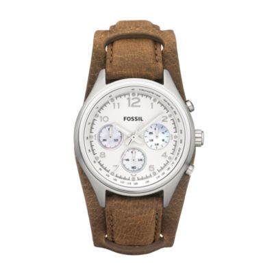 Fossil Ladies' Brown Leather Strap Watch - Product number 9364986
