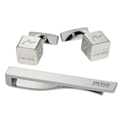 hugo boss tie clip and cufflink set
