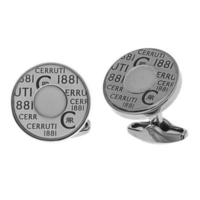 Cerruti logo disc cufflinks - Product number 9374698
