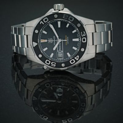 Pre-owned Tag Heuer Aquaracer men's bracelet watch - Product number 9375724