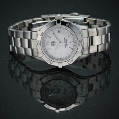 Pre-owned Tag Heuer Aquaracer ladies' bracelet watch - Product number 9375961