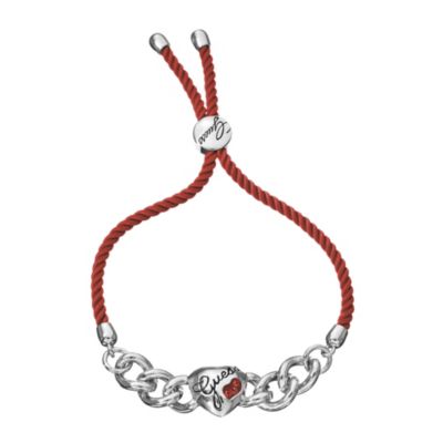 Guess Red Cord Crystal Heart Bracelet - Product number 9383255