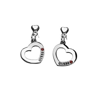 Guess Flat Heart Red Crystal Set Earrings - Product number 9383778