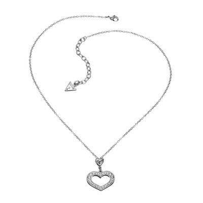 Guess Crystal Open Heart Pendant - Product number 9384286