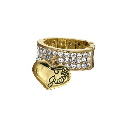 Guess Gold Plated Heart Charm Ring - Product number 9384464
