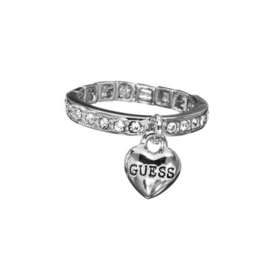Guess Stone Set Heart Charm Ring - Product number 9384480