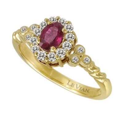 Le Vian 14ct yellow gold ruby & diamond ring - Product number 9392505