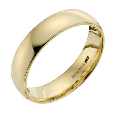 18ct yellow gold fairtrade 5mm court ring - Product number 9400559