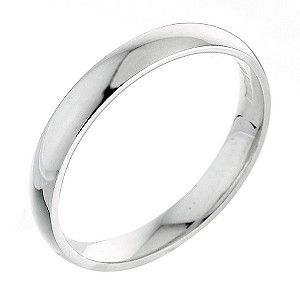 9ct white gold fairtrade 3mm court ring - Product number 9401679