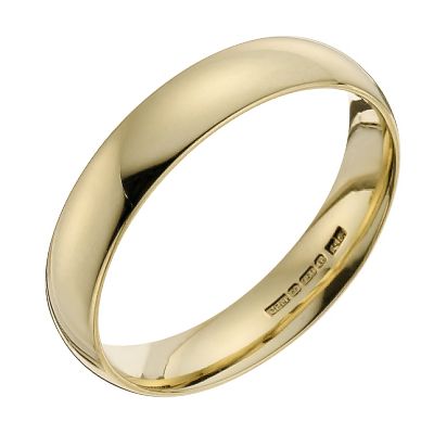 18ct yellow gold fairtrade 4mm court ring - Product number 9402470