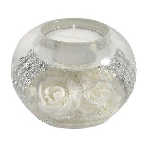 Special Memories White Glass Candle Holder