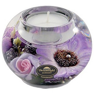 Special Memories Purple Flower Candle Holder