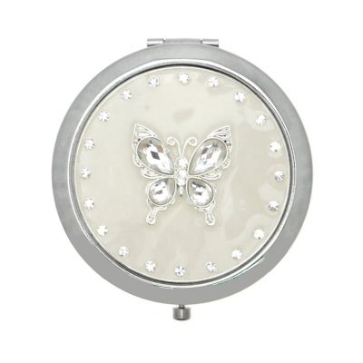 H Samuel Butterfly Diamante Compact Mirror