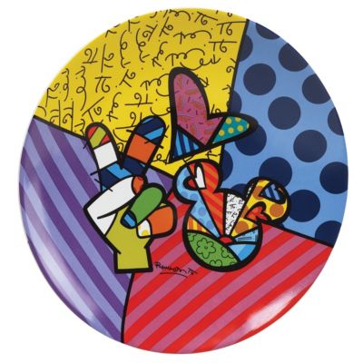 Disney Britto Peace & Love Mickey Mouse Plate - Product number 9406581