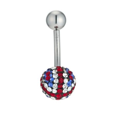 Surgical Steel Union Jack Body Bar - Product number 9408509