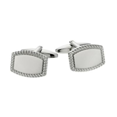 H Samuel Mens Rhombus Cufflinks