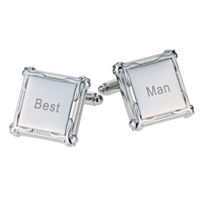 H Samuel Mens Square Heritage Best Man Cufflinks