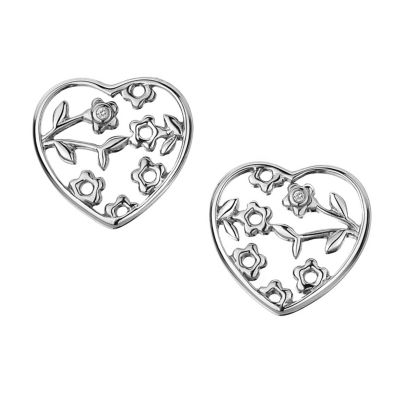 Hot Diamonds small silver & diamond open heart earrings - Product number 9413235