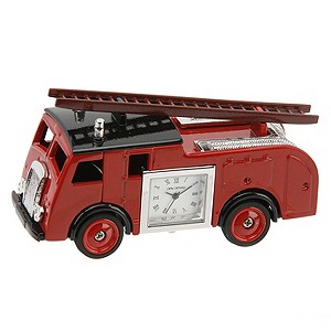 Miniature Fire Engine Clock