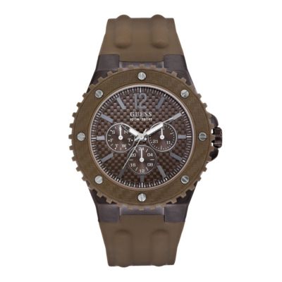 Guess Overdrive Mocha Strap Chronograph Watch - Product number 9429557