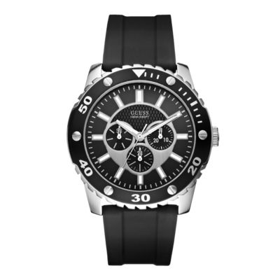 Guess Men's Black Strap Chronograph Watch - Product number 9429565