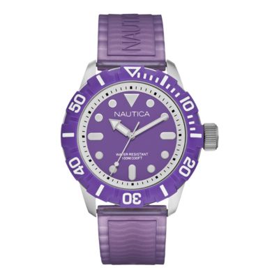 Nautica men's purple jelly strap watch - Product number 9431918