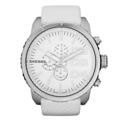 Diesel Men's White Strap Watch