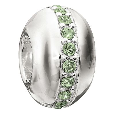 Chamilia Wink Silver Peridot Crystal Bead - Product number 9436669