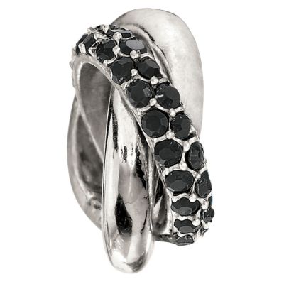 Chamilia Silver Jet Crystal Rings Bead - Product number 9436782