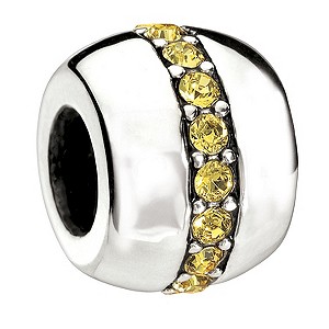 Chamilia Silver Jewelled Barrel Bead