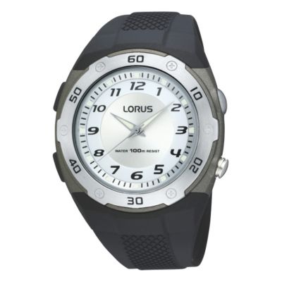 Lorus Sports Men's Black Rubber Strap Watch - Product number 9437681