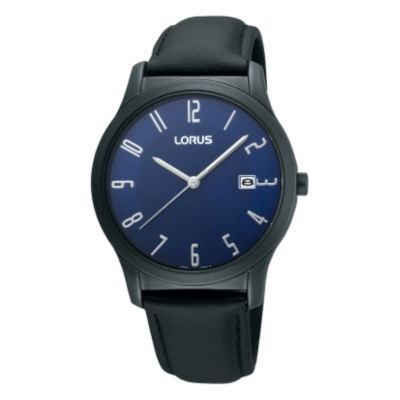 Lorus Men's Blue Dial Black Strap Watch - Product number 9438181