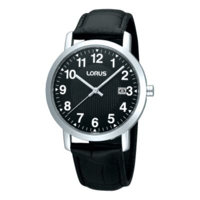 Lorus Men's Black Strap Date Watch - Product number 9438351