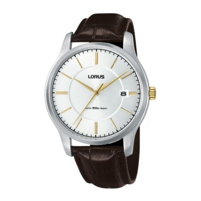 Lorus Men's Dark Brown Mock Croc Strap watch - Product number 9443835