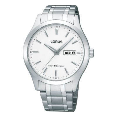 Lorus Men's White Dial Bracelet Watch - Product number 9444149