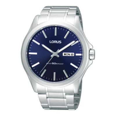Lorus Men's Blue Date Dial Bracelet Watch - Product number 9444211
