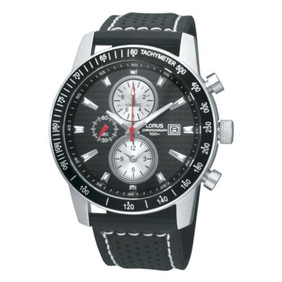 Lorus Men's Leather Chronograph Watch - Product number 9445552