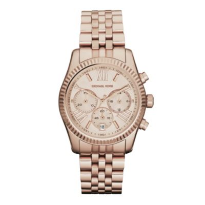 Michael Kors ladies' rose gold-plated bracelet watch - Product number 9445870