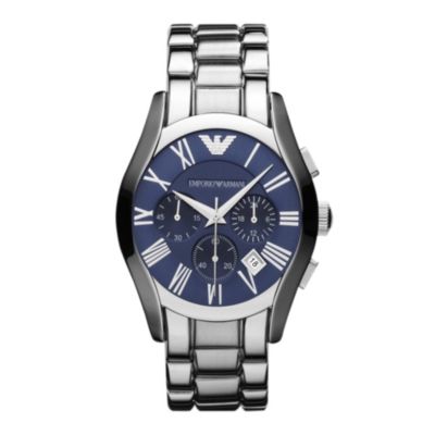 Emporio Armani men's chronograph blue dial bracelet watch - Product number 9446125
