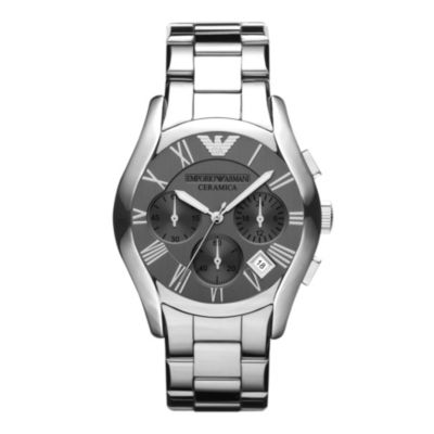Emporio Armani Ceramica men's grey dial bracelet watch - Product number 9446141