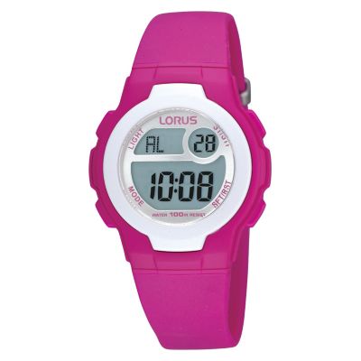 Lorus Children's Pink Strap Digital Watch - Product number 9447202