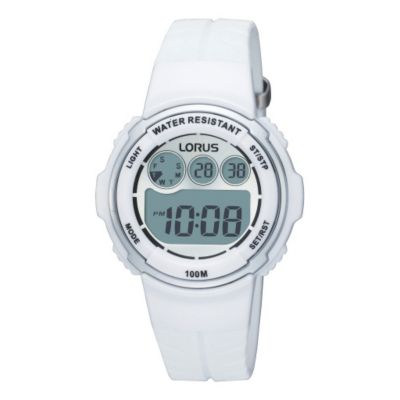 Lorus Children's White Strap Digital Watch - Product number 9447652