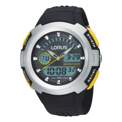 Lorus Black & Yellow Trim Digital Dial watch - Product number 9449469