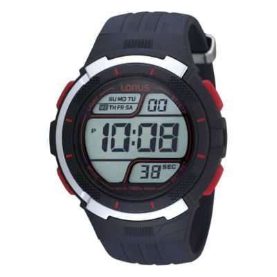 Lorus Men's Dark Blue Digital Watch - Product number 9450386