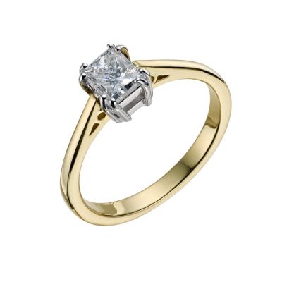 18ct gold three quarter carat diamond solitaire ring - Product number 9450963
