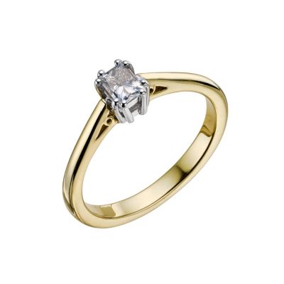 18ct gold quarter carat diamond solitaire ring - Product number 9451102