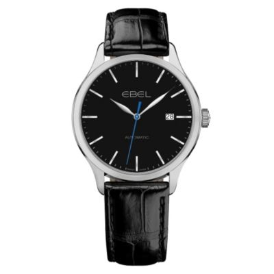 Ebel C100 men's stainless steel black strap watch - Product number 9453482